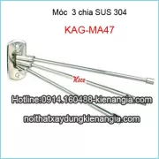 Móc 3 chia Sus 304,Treo khăn 3 chia KAG-MA47