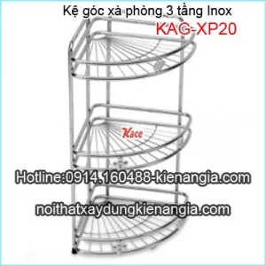 Kệ góc xà phòng 3 tầng  giá rẻ KAG-XP20