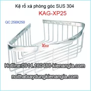 Kệ rổ góc xà phòng SUS 304 KAG-XP25