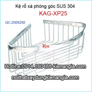 Kệ rổ góc xà phòng SUS 304 KAG-XP25