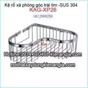 Kệ rổ góc xà phòng SUS 304 KAG-XP26