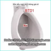 Bồn tiểu nam treo tường nhỏ màu trắng giá rẻ Vina-BTN01