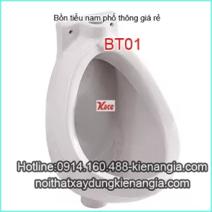Bồn tiểu nam treo tường nhỏ màu trắng giá rẻ Vina-BTN01