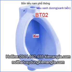 Bệ tiểu nam nhỏ giá rẻ màu xanh biển Vina-BTN02