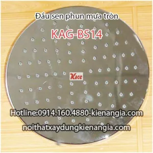 Đài sen phun mưa tròn bọc inox KAG-BS14