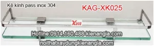 Kệ gương pass inox 304 KAG-XK025