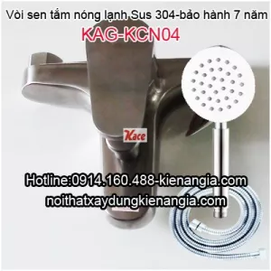 Vòi sen tắm nóng lạnh Sus 304 KAG-KCN04