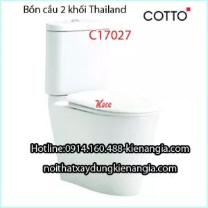 Bồn cầu Cotto Thailand giả khối C17027