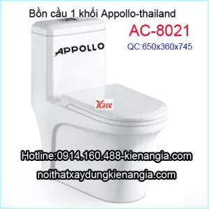 Bồn cầu 1 khối Appollo AC-8021