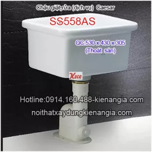Chậu giặt,chậu rửa thoát sàn Caesar SS558AS