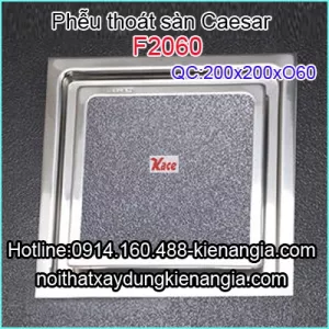Thoát sàn WC 200X200 O60 Caesar-F2060