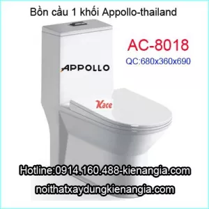 Bồn cầu bệt liền khối Appollo AC-8018