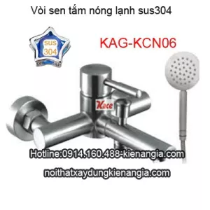 Vòi sen tắm nóng lạnh sus 304-KAG-KCN06