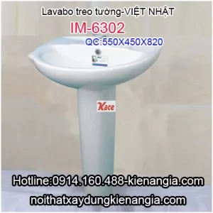 Lavabo chân đứng Việt Nhật IM-6302
