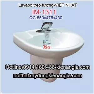 Lavabo chân treo Việt Nhật IM1311