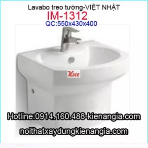 Lavabo chân treo Việt Nhật IM1312
