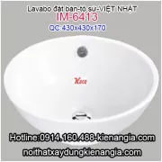 Lavabo đặt bàn,tô sứ Việt Nhật,chậu nail IM-6413