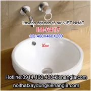 Lavabo đặt bàn,tô sứ Việt Nhật IM-6417
