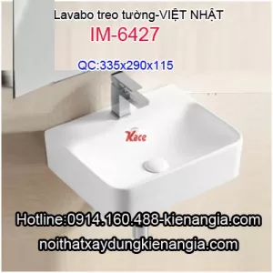 Lavabo nhỏ treo tường Việt Nhật IM-6427