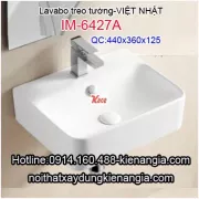 Lavabo nhỏ treo tường Việt Nhật IM-6427A