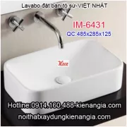 Lavabo đặt bàn,tô sứ Việt Nhật IM-6431