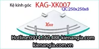 Kệ gương phòng tắm góc KAG-XK007