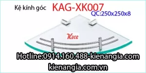 Kệ gương phòng tắm góc KAG-XK007