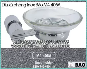 Dĩa xà phòng INOX BẢO M4-406A