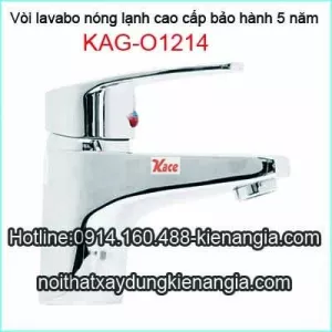 Vòi lavabo nóng lạnh cao cấp KAG-01214