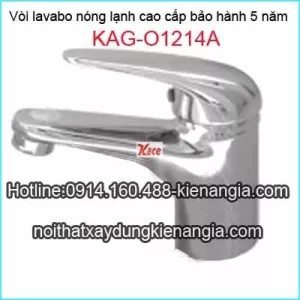 Vòi lavabo nóng lạnh cao cấp KAG-01214A