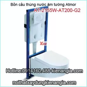 Bồn cầu thùng nước treo âm tường AT-2155W