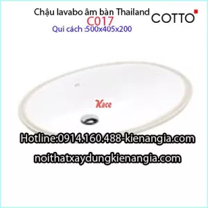 Lavabo âm bàn Thailand Cotto-C017
