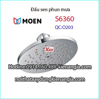 Bát sen phun mưa tròn Moen-S6360