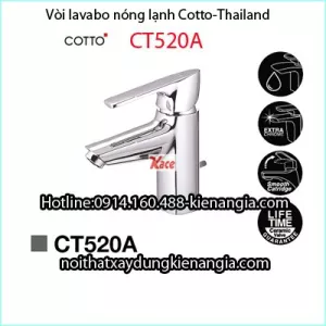Vòi chậu lavabo Thailand-Cotto-CT520A