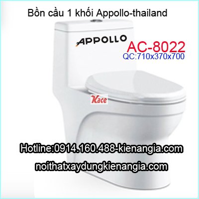 Bồn cầu liền 1 khối Appollo AC-8022