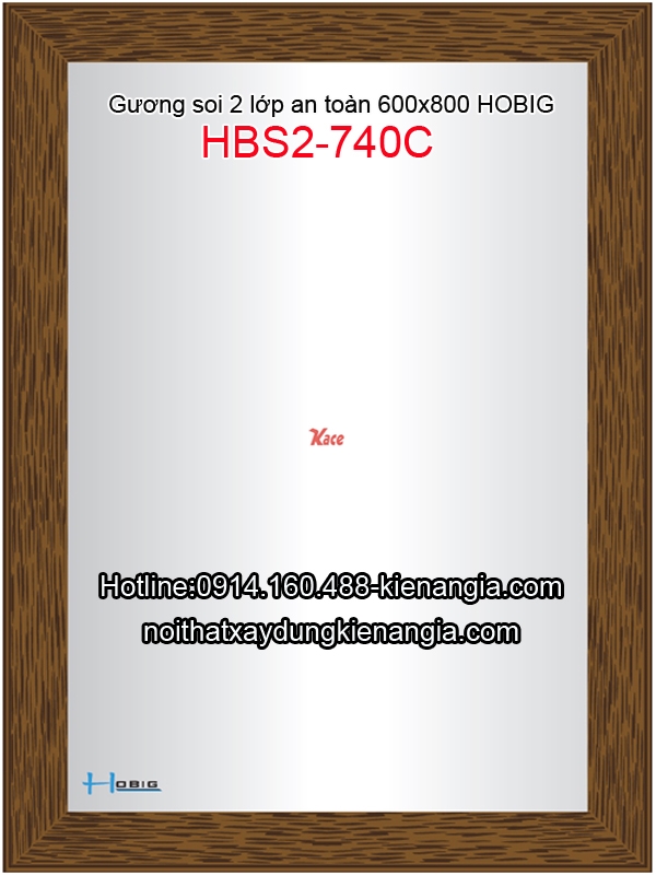 Gương kính ghép an toàn Hobig 60x80 HBS2-740C