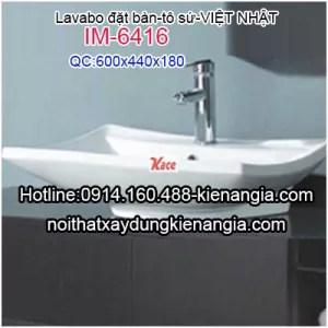 Lavabo đặt bàn,tô sứ Việt Nhật IM-6416