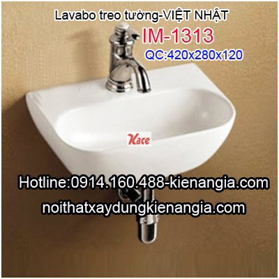 Lavabo nhỏ treo tường Việt Nhật IM-1313
