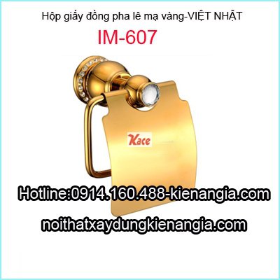 Hộp giấy  đồng mạ vàng  Việt Nhật IM-607