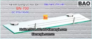 Kệ gương kính cường lực inox 304 Bảo BN700
