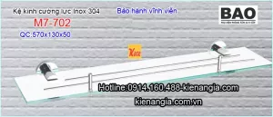 Kệ kiếng cường lực inox 304 inox Bảo M7-702