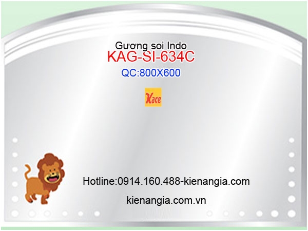 Gương soi Indo 80x60 KAG-SI-504C
