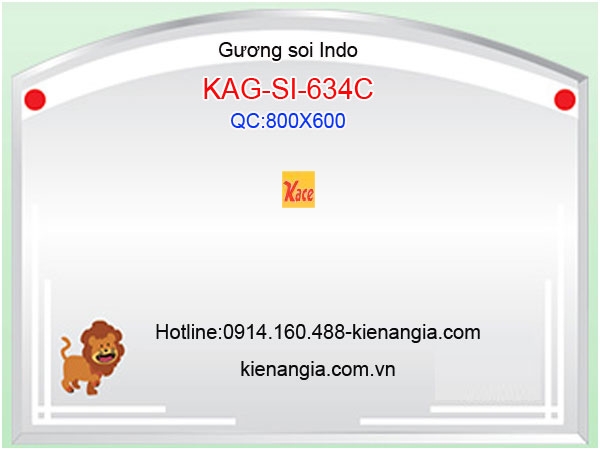 Gương soi Indo 80x60 KAG-SI-634C