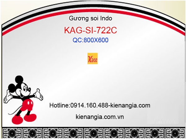 Gương soi Indo 80x60 KAG-SI-722C