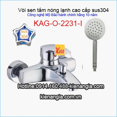 Sen tắm nóng lạnh sus 304 công nghệ Mỹ KAG-O2231I