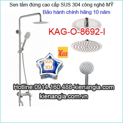 Sen tắm đứng sus 304 công nghệ Mỹ KAG-O8692I
