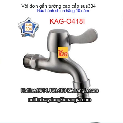 Vòi xả,vòi máy giặt sus 304 KAG-O418I