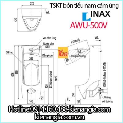 TSKT-Bon-tieu-nam-cam-ung-Inax-AWU-500V