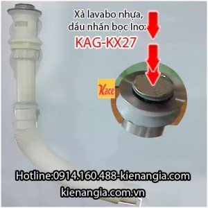 Xả lavabo nhấn ruột gà KAG-KX27