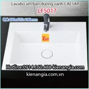 Lavabo âm bàn dương vành Caesar LF5017